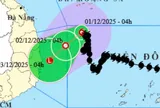 Bão số 15 sắp đổi hướng di chuyển, hướng vào từ Gia Lai - Khánh Hoà