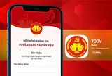 Infographic thông tin về ứng dụng Tuyên giáo và Dân vận