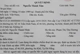 Quyết định truy nã Nguyễn Thành Tâm SN 1989
