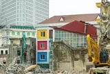 Hình ảnh phố Vạn Kiếp sau đợt tháo dỡ phục vụ dự án cầu Trần Hưng Đạo