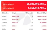 Xổ số Power 6/55, giải Jackpot 2 đã có người trúng gần 5 tỷ đồng