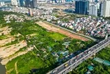 Hiện trạng khu đất xây công viên gần 20ha trên trục đại lộ cảnh quan sông Hồng
