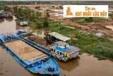 Xà lan kín mặt kênh, máy móc đầy mặt đất, môi giới vây xung quanh dự án 59.000 tỷ, hot bậc nhất TP.HCM của Vinhomes