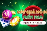 XSMN 3/8 - Kết quả XSMN hôm nay thứ Hai ngày 3/8/2026
