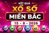 XSMB 15/8 - Kết quả XSMB hôm nay thứ Bảy ngày 15/8/2026