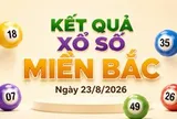 XSMB 23/8 - Kết quả xổ số miền Bắc hôm nay 23/8/2026