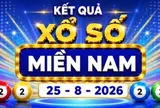 XSMN 25/8 - Kết quả XSMN hôm nay ngày 25/8/2026