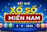 XSMN 4/9 - Kết quả xổ số miền Nam hôm nay 4/9/2026
