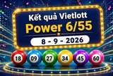 Vietlott 8/9 - Xổ số Vietlott Power 6/55 hôm nay 8/9/2026