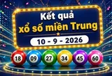 XSMT 10/9 - Kết quả xổ số miền Trung hôm nay 10/9/2026 - XSMT ngày 10 tháng 9