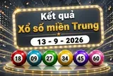 XSMT 13/9 - Kết quả XSMT hôm nay 13/9/2026 - Xổ số miền Trung ngày 13 tháng 9