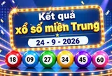 XSMT 24/9 - Kết quả xổ số miền Trung hôm nay 24/9/2026 - XSMT ngày 24 tháng 9