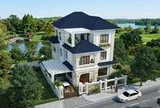 Chi phí nhà mái Nhật 3 tầng 90m² tân cổ điển bao nhiêu?