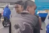 CSGT soi camera tìm nhóm thanh niên đầu trần đi xe máy kẹp 3 trên phố Hà Nội