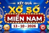 XSMN 13/10 - Kết quả xổ số miền Nam ngày 13 tháng 10