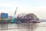 Siêu vòm thép nặng 3.400 tấn đã được lai dắt vượt biển thành công, cập bến trung tâm thành phố giàu nhất Việt Nam: Trải qua 2 ngày đi 124 km, sẵn sàng tạo nên khoảnh khắc đặc biệt vào ngày mai