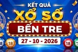 XSBTR 27/10 - Kết quả xổ số Bến Tre hôm nay ngày 27 tháng 10