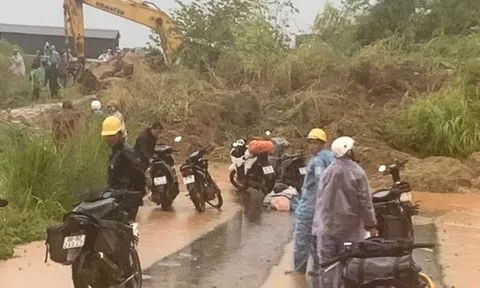 NÓNG: Đèo Đại Ninh bị sạt lở nghiêm trọng, Quốc lộ 28B chia cắt hoàn toàn