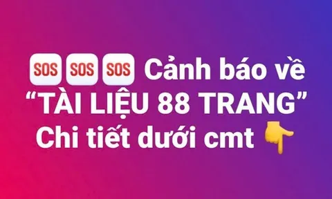 Nguy cơ vi phạm pháp luật, mất dữ liệu cá nhân khi truy cập “Tài liệu 88 trang”