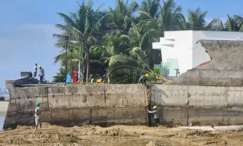 Kè biển dự án nghìn tỷ ở TPHCM bị sập