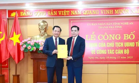 Bí thư xã được điều động, bổ nhiệm làm Chánh Thanh tra tỉnh Nghệ An