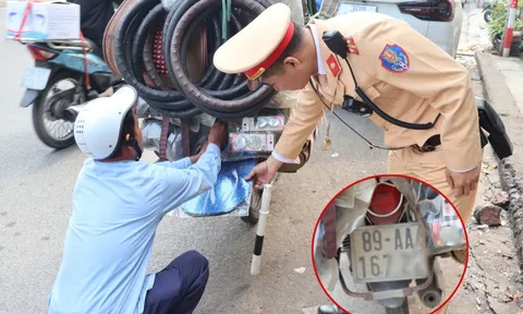 Che biển số để né camera, hàng loạt tài xế bị CSGT Hà Nội xử phạt