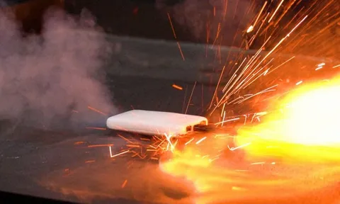 Sạc dự phòng bốc cháy, 120 khách sơ tán, 1 người nhập viện