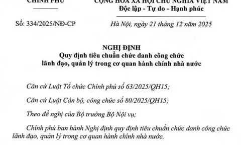 Quy định mới về tiêu chuẩn chức danh Thứ trưởng, Cục trưởng, Giám đốc sở