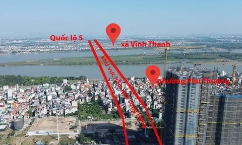 Toàn cảnh khu vực sẽ xây hầm qua sông Hồng gần 22 nghìn tỷ đồng