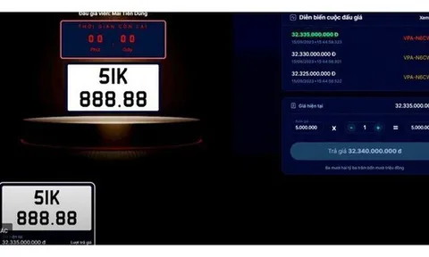 Chuyển nhượng biển số đẹp trúng đấu giá phải nộp thuế 5% từ 1-7