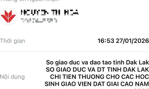 Vụ nhiều học sinh Đắk Lắk chờ tiền thưởng: Sở GD-ĐT đã chuyển tiền