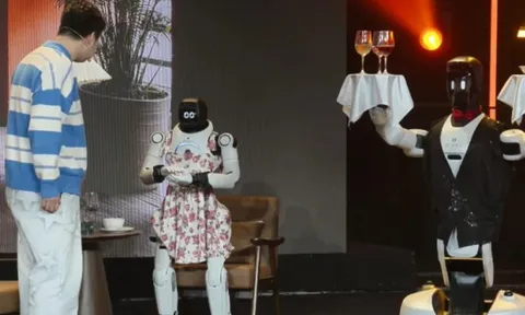 Robot hình người múa võ kungfu, diễn kịch, khuấy động các bữa tiệc tại Trung Quốc