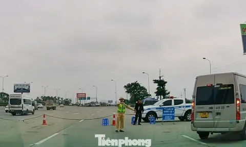 Đóng nửa chiều đường cao tốc Pháp Vân - Cầu Giẽ để phân luồng xe về Hà Nội
