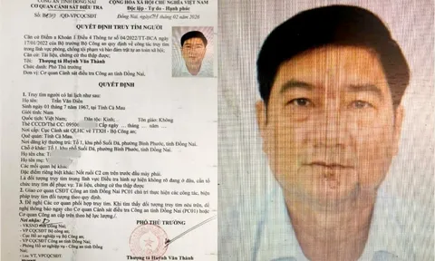 Quyết định truy tìm người có tên Trần Văn Điền SN 1967