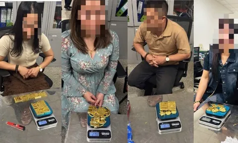 Hải quan Nội Bài phát hiện 4 người cất giấu hơn 12 kg kim loại nghi vàng