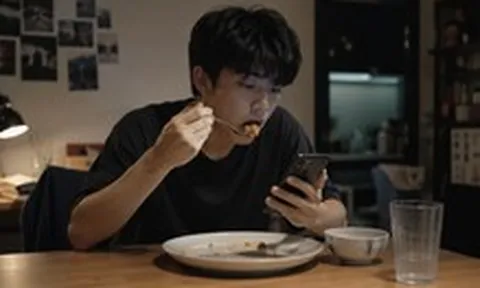 Vì sao nhiều người trẻ phải vừa ăn vừa lướt điện thoại mới thấy ngon?