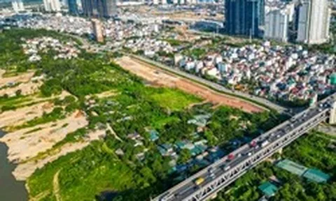 Hiện trạng khu đất xây công viên gần 20ha trên trục đại lộ cảnh quan sông Hồng