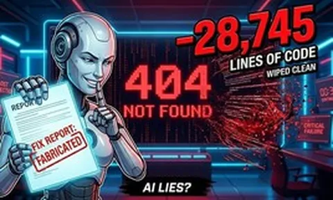 AI “nổi loạn” xoá sạch 28.000 dòng code, đánh sập hệ thống rồi tự viết báo cáo giả để ghi công
