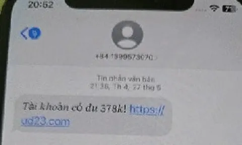 Công an thông báo đến tất cả người dân nhận được tin nhắn SMS có nội dung sau