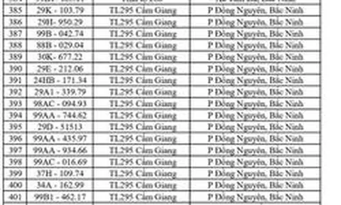 Công an đề nghị 1681 chủ phương tiện vi phạm mang biển số sau nhanh chóng nộp phạt nguội theo Nghị định 168