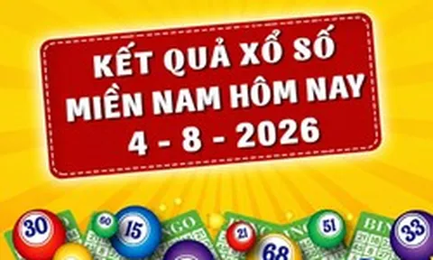 XSMN 4/8 - Kết quả XSMN hôm nay thứ Ba ngày 4/8/2026