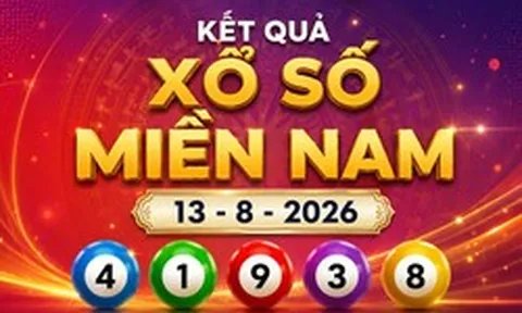 XSMN 13/8 - Kết quả xổ số miền Nam hôm nay ngày 13 tháng 8