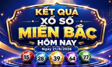 XSMB 21/8 - Kết quả xổ số miền Bắc hôm nay thứ Sáu ngày 21/8/2026