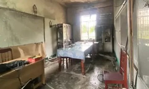 Cháy trường tiểu học ở Quảng Ngãi, phát hiện Phó Hiệu trưởng tử vong