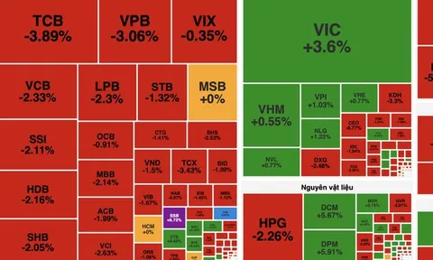 VN-Index thu hẹp đà giảm nhờ VIC và nhóm dầu khí