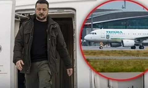 Máy bay chở ông Zelensky suýt va chạm với UAV khi cất cánh từ Moldova
