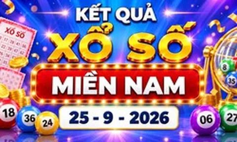 XSMN 25/9 - Kết quả XSMN ngày 25/9/2026 - Xổ số miền Nam ngày 25 tháng 9