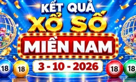 XSMN 3/10 - Kết quả xổ số miền Nam hôm nay ngày 3 tháng 10