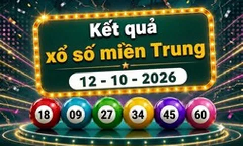 XSMT 12/10 - Kết quả xổ số miền Trung hôm nay ngày 12 tháng 10