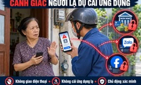 Công an phát cảnh báo thủ đoạn lừa đảo mới tới tất cả người dân: Giả danh nhân viên điện, nước đến tận nhà dụ cài đặt ứng dụng